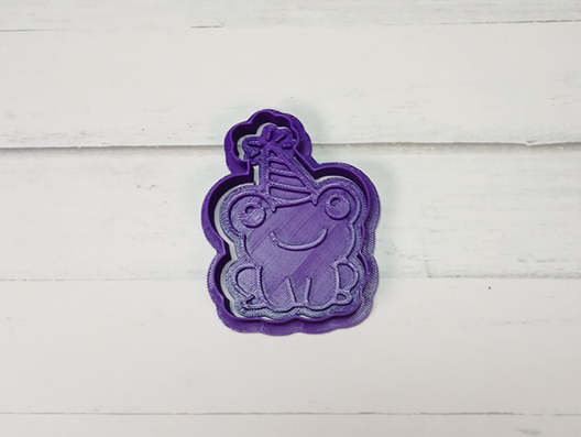 Party Frog Cookie Cutter & Stamp