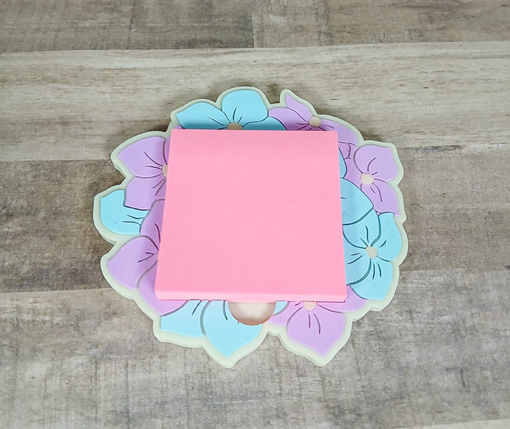 Hydrangea Sticky Note Holder