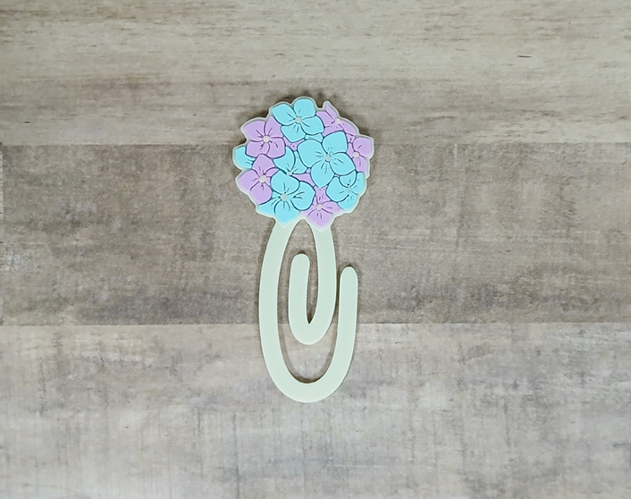 Hydrangea Jumbo Paperclip Bookmark