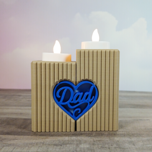 Dad Tea Light Pillars