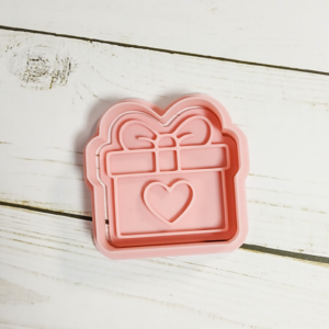 Gift w/Heart Cookie Cutter & Stamp