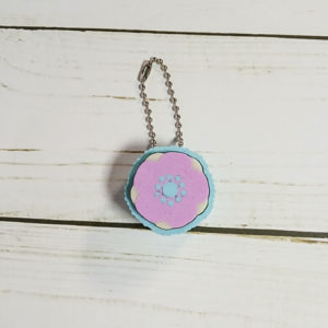 Anemone Flower Clicker Keychain
