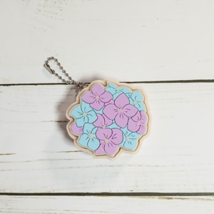 Hydrangea Clicker Keychain
