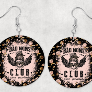 Bad Moms Club Earrings Mockup