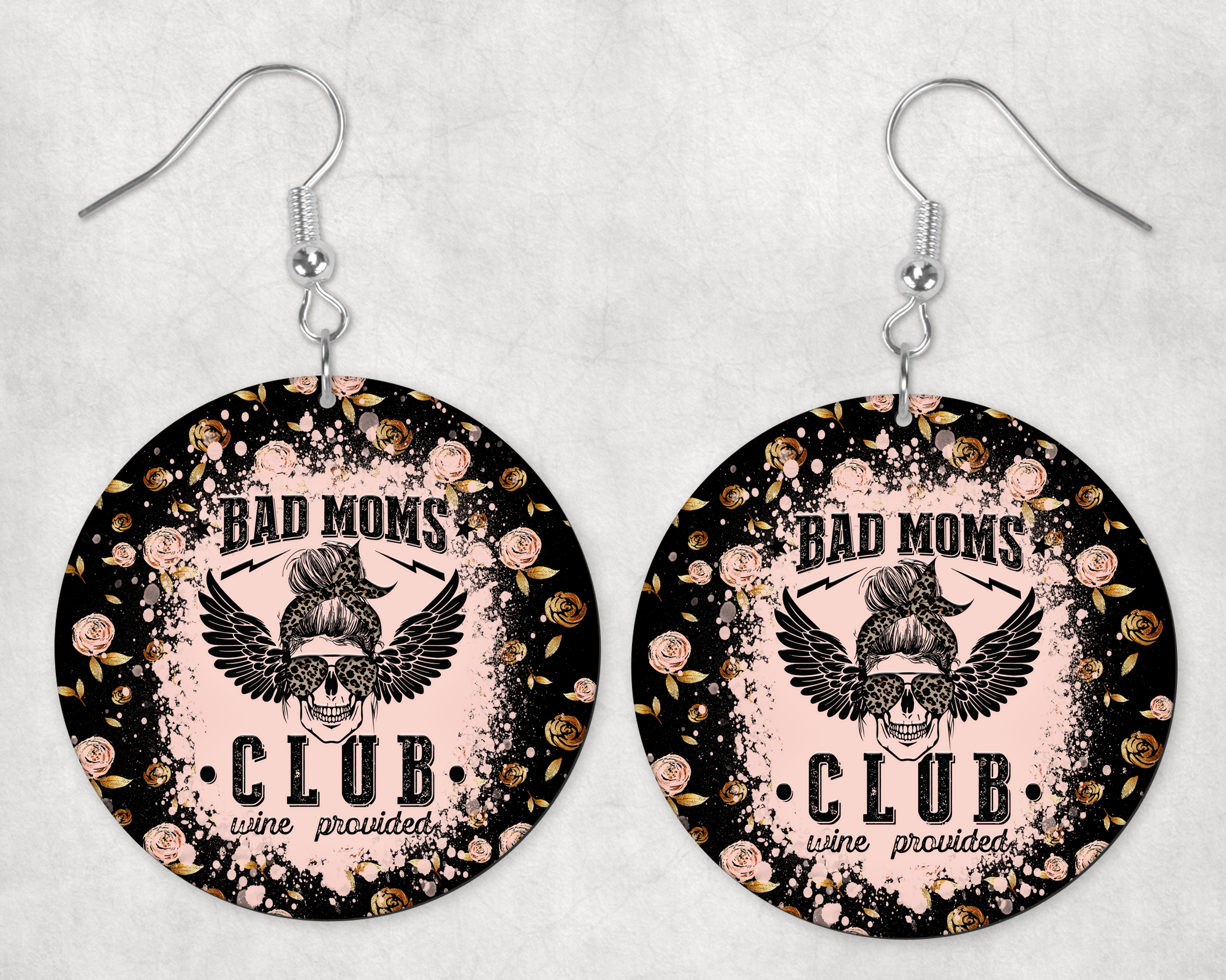 Bad Moms Club Earrings Mockup