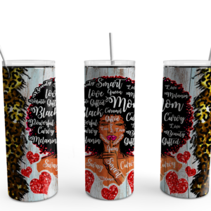 Beautiful Black Mom Tumbler Mockup
