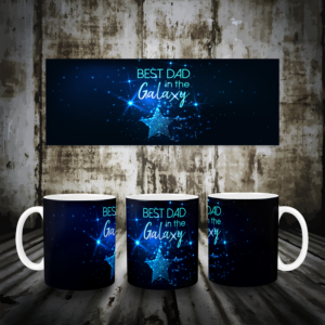 Best Dad In The Galaxy Mug Mockup
