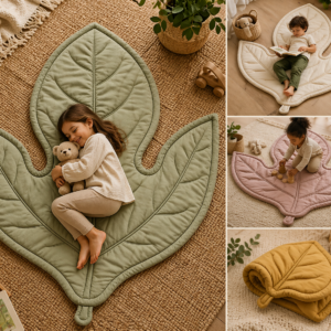 Sassafras Leaf Blanket / Play Mat Mockup