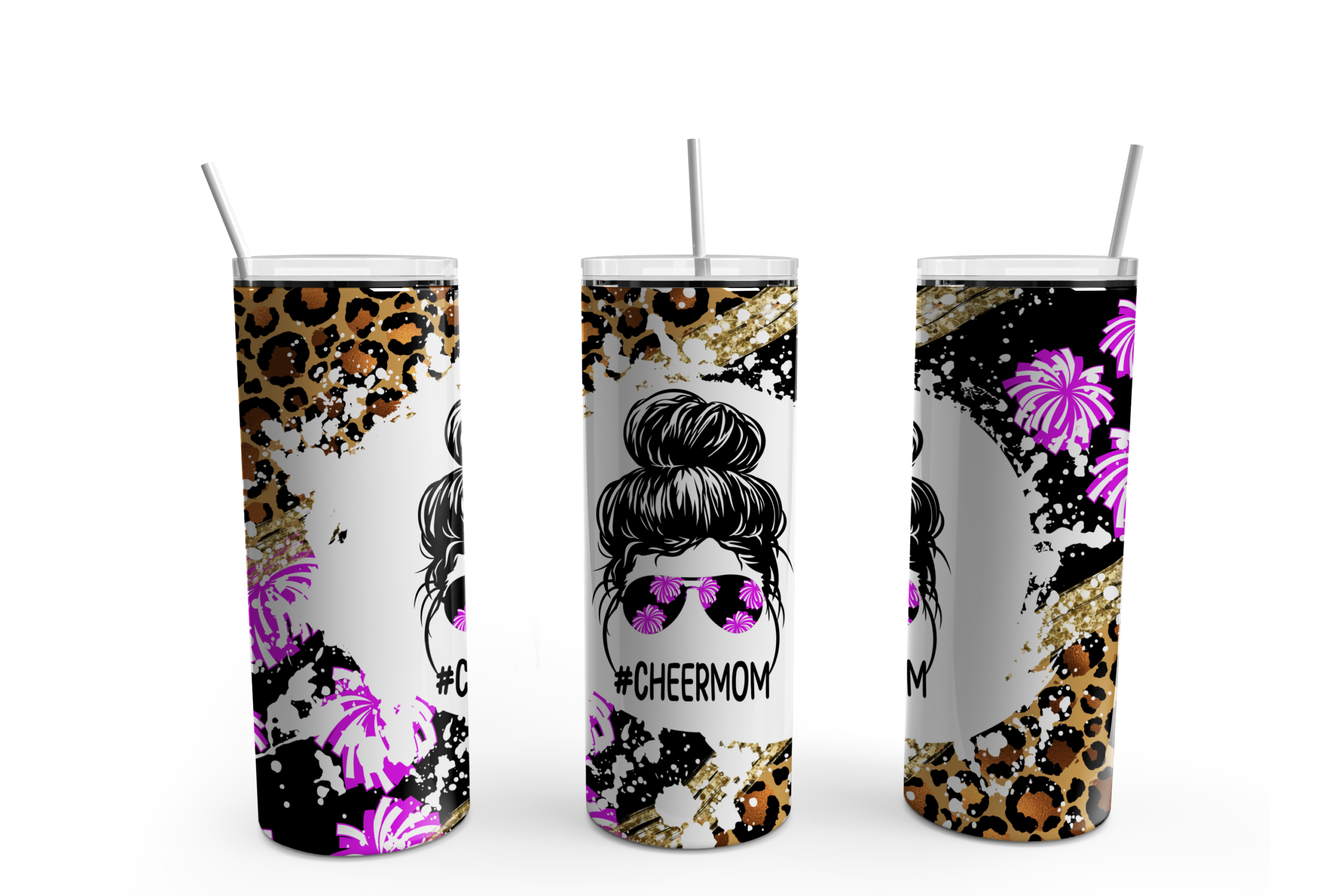 Cheer Mom Tumbler Mockup