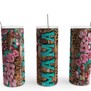 Cherry Blossom Mama Tumbler Mockup