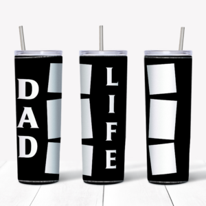 Dad Life Photo Tumbler Mockup