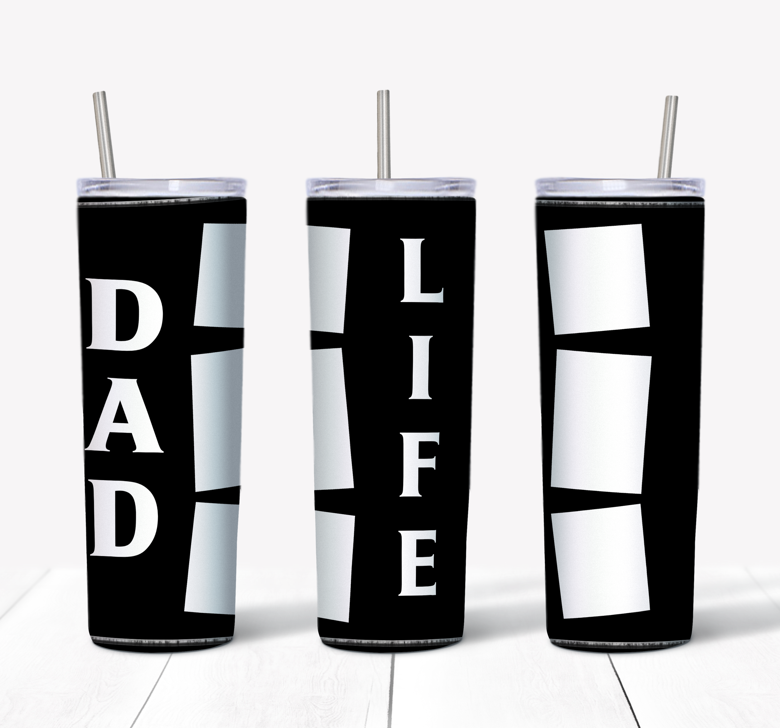 Dad Life Photo Tumbler Mockup