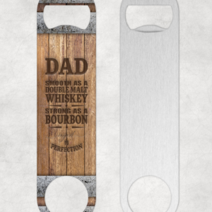 Dad Whiskey And Bourbon Bottle Opener Mockup