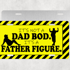 Father Figure License Plate Mockup