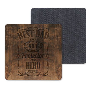 No.1 Best Dad Coasters Mockup