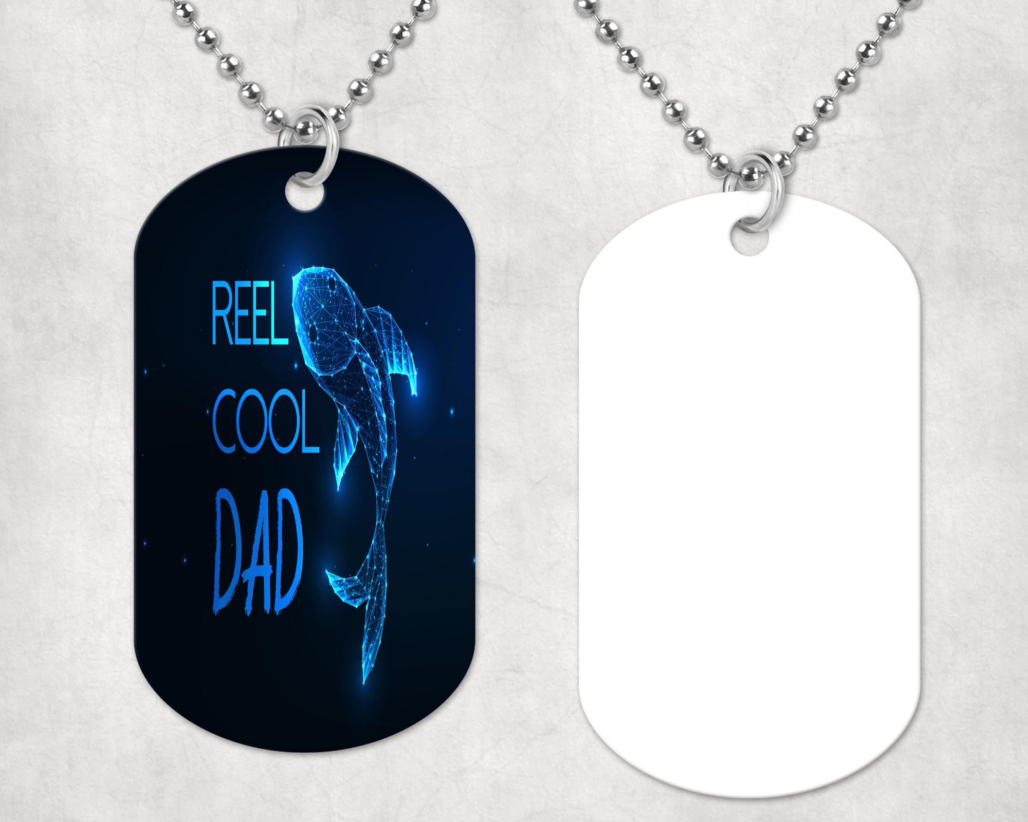Reel Cool Dad Dog Tag