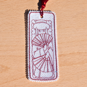 Japanese Fan Dancer Lace Bookmark
