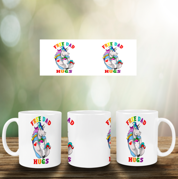 Free Dad Hugs Mug