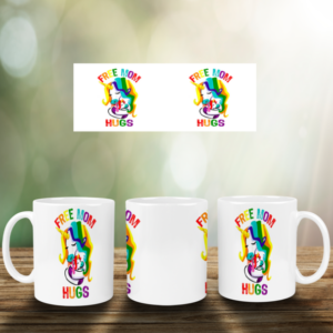 Free Mom Hugs Mug Mockup