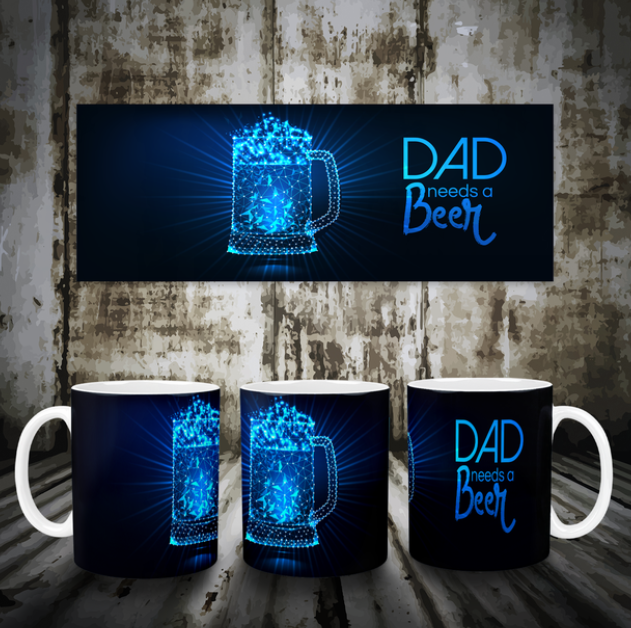Dad Needs A Beer Mug Mockup