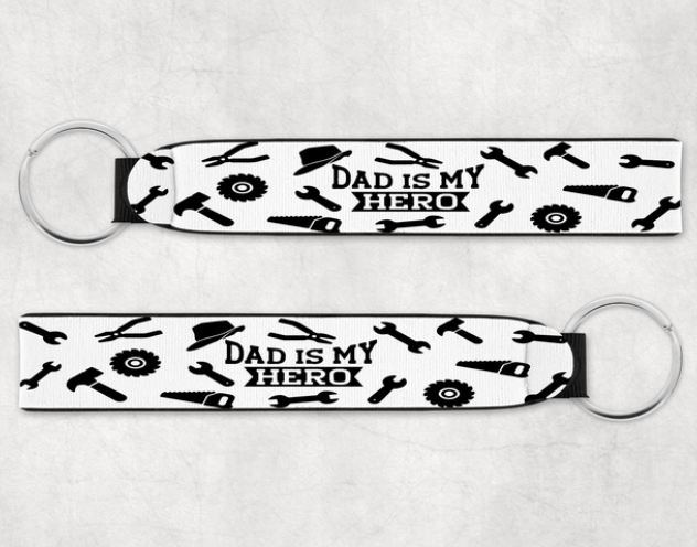 Dad Is My Hero Wristlet Mockup