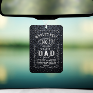 World's Best Dad Air Freshener Mockup