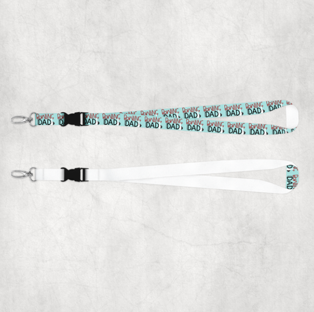 Bowling Dad Lanyard Mockup