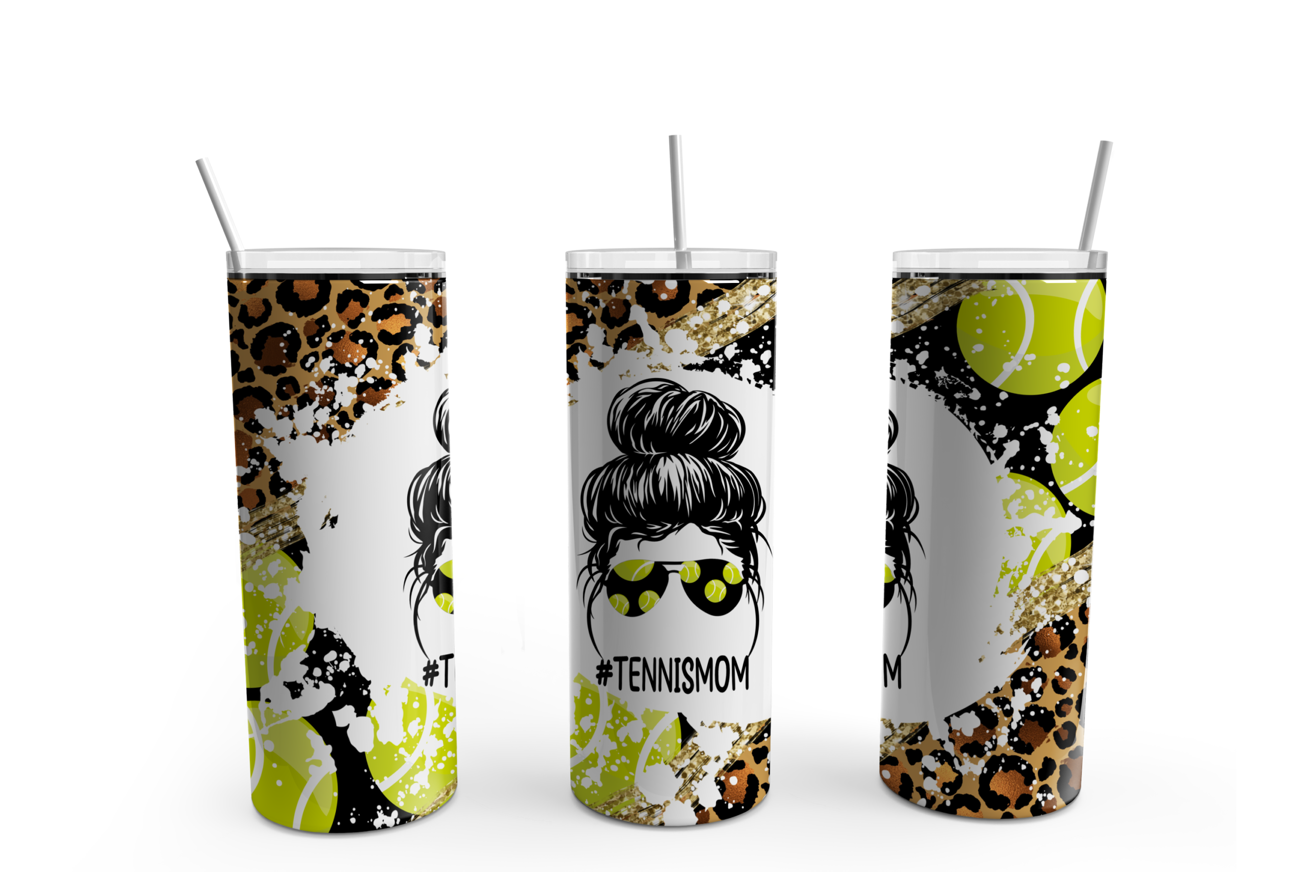 Tennis Mom Tumbler Mockup
