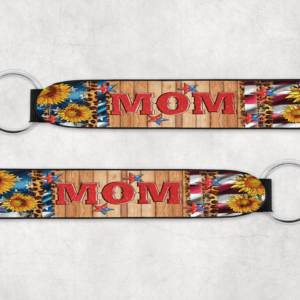 American Sunflower Mom Wristlet