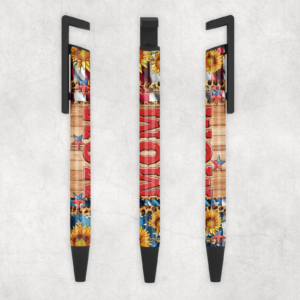 American Sunflower Mom Writing Pen Mockup