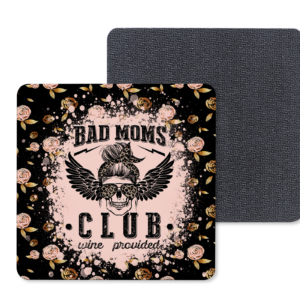 Bad Moms Club Coasters Mockup