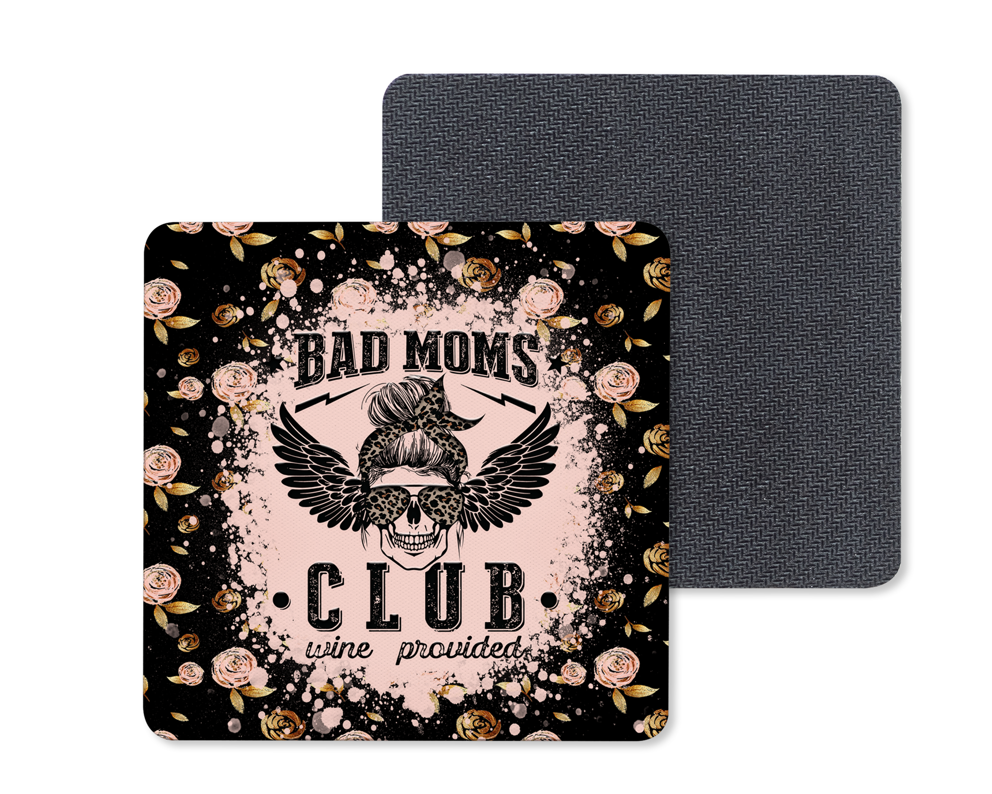 Bad Moms Club Coasters Mockup