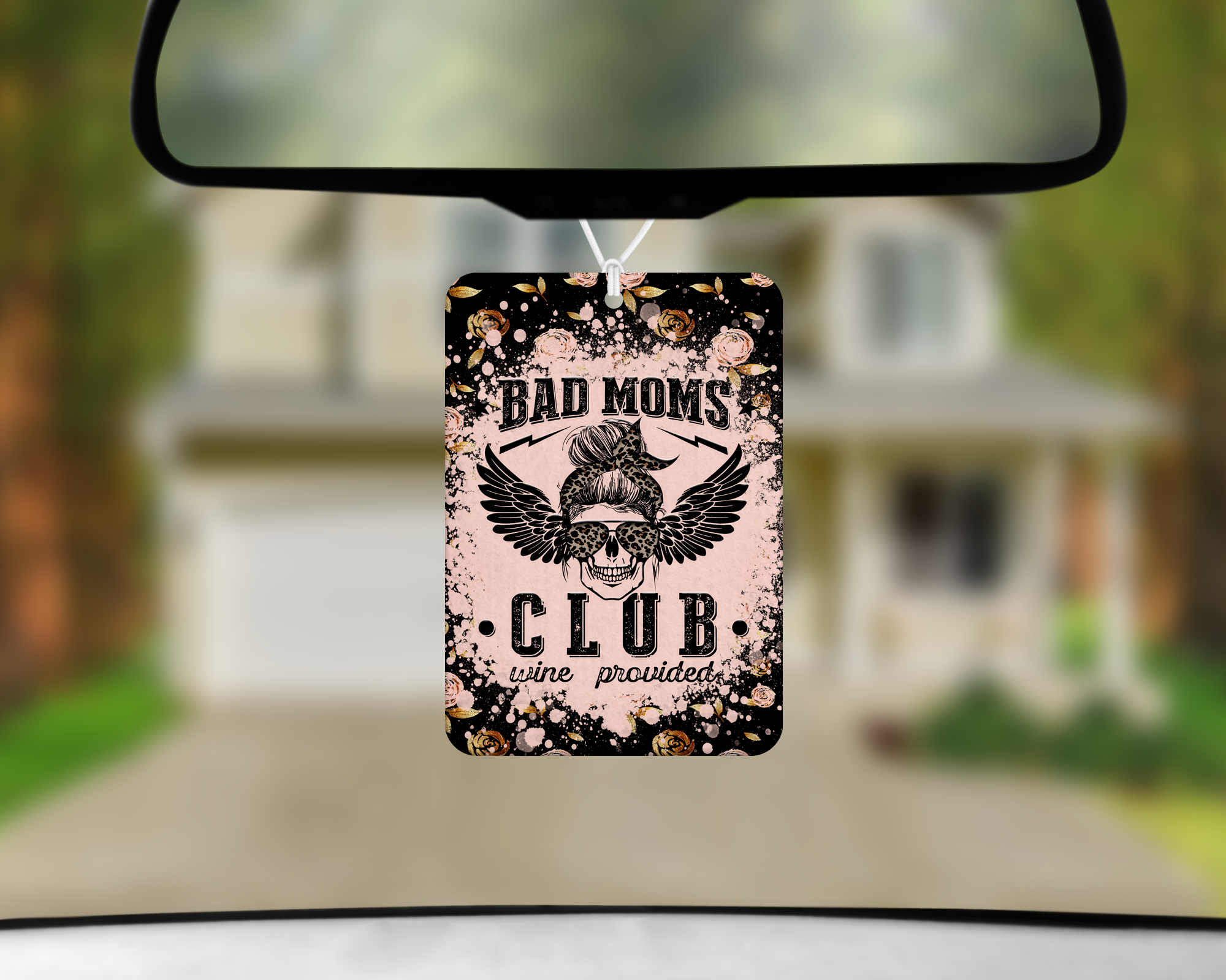 Bad Moms Club Air Freshener Mockup