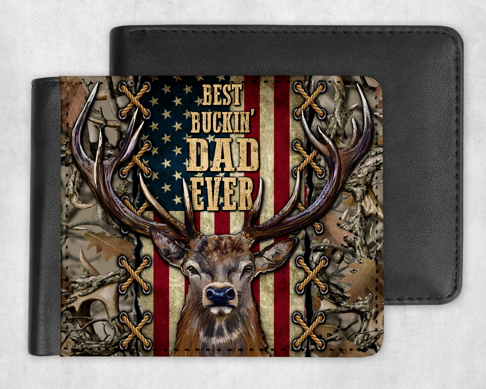 Best Buckin' Dad Ever Wallet Mockup