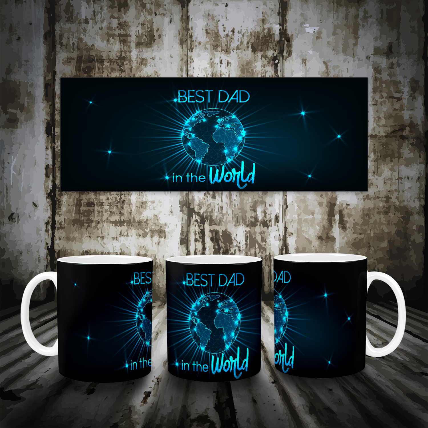 Best Dad In The World Mug Mockup