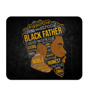 Black Father Mousepad Mockup
