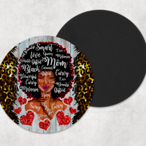 Beautiful Black Mom Coasters Mockup