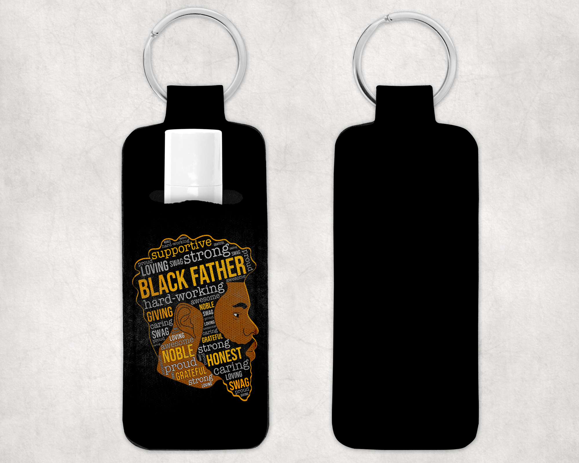 Strong Black Father Lip Care Holder Mockup