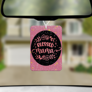 Blessed Mama Air Freshener Mockup