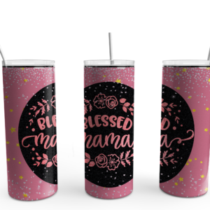 Blessed Mama Tumbler Mockup