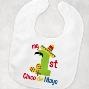 My 1st Cinco De Mayo BIb- mustache Mockup