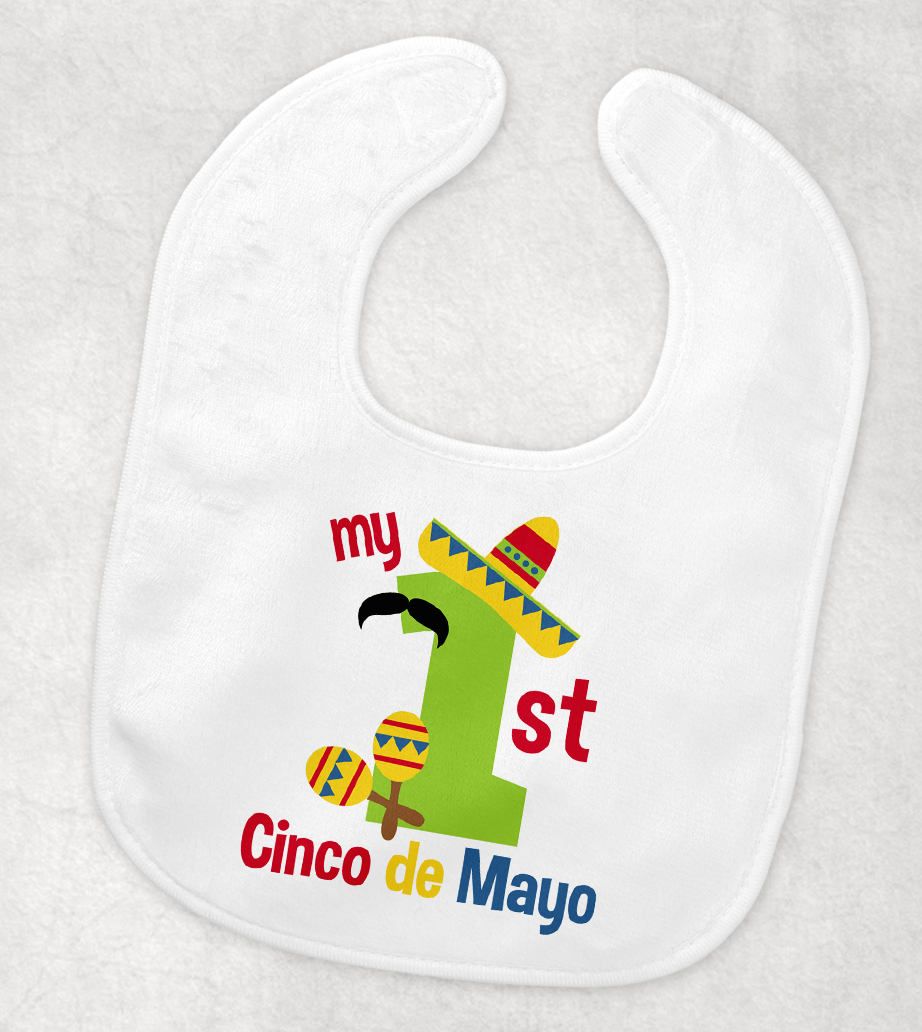 My 1st Cinco De Mayo BIb- mustache Mockup