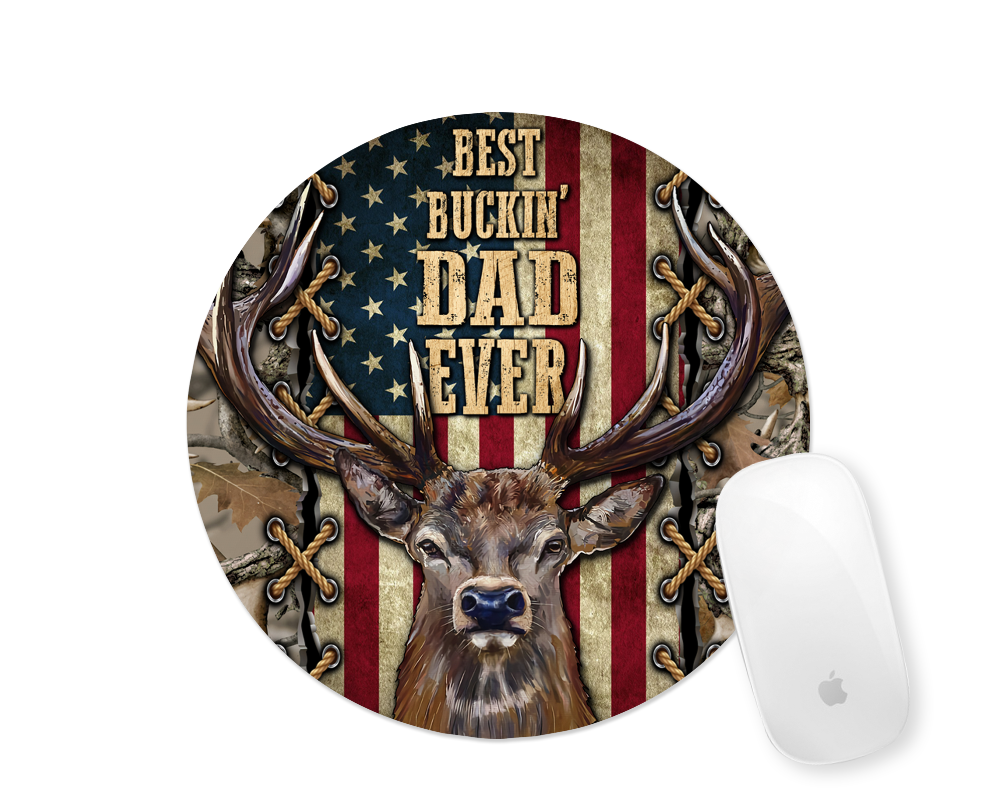 Buckin' Dad Mousepad Mockup