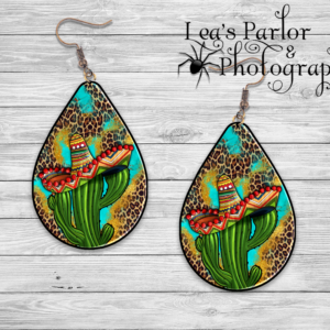 Cacti Wearing Sombrero Earrings