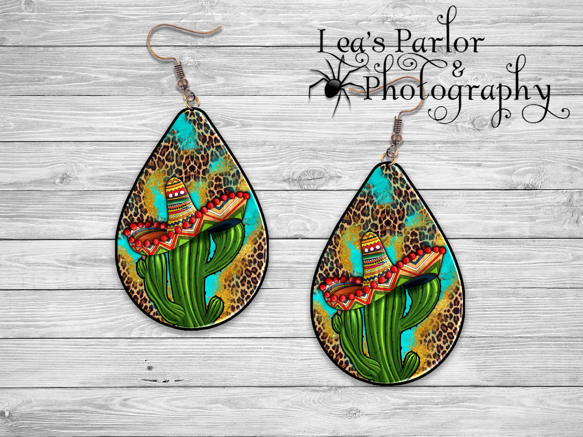 Cacti Wearing Sombrero Earrings