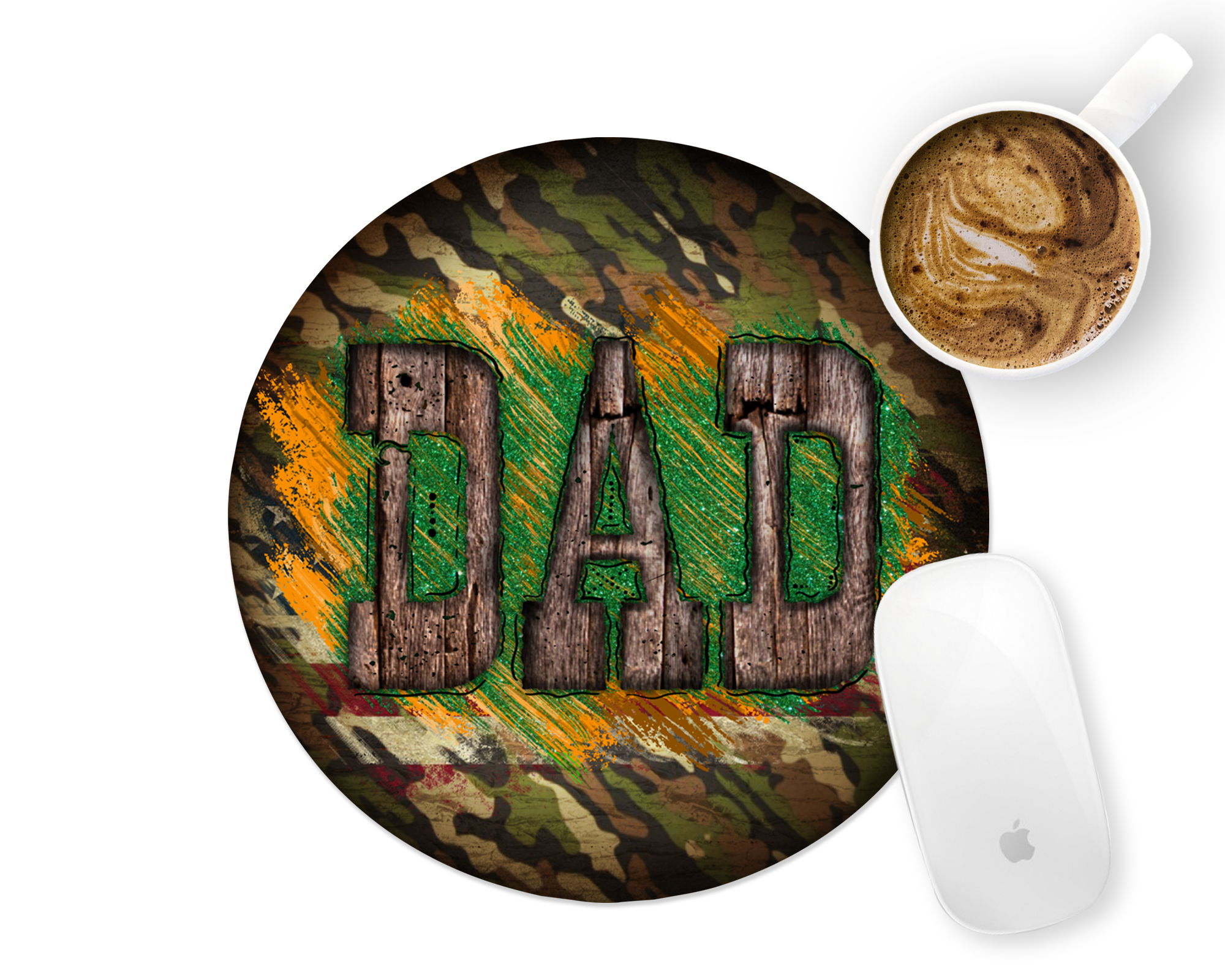 Dad Camo Mousepad Mockup