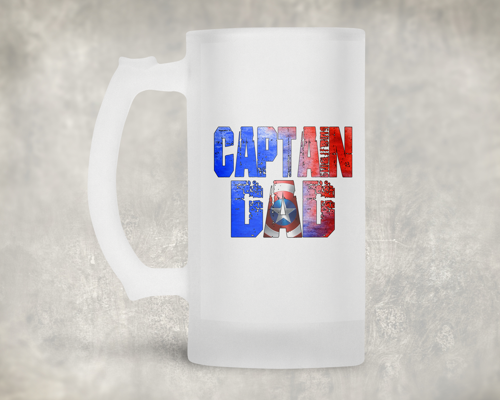 Captain Dad Beer Stein Mockup