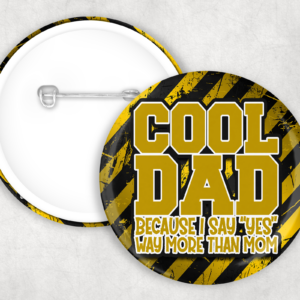Cool Dad Button Mockup