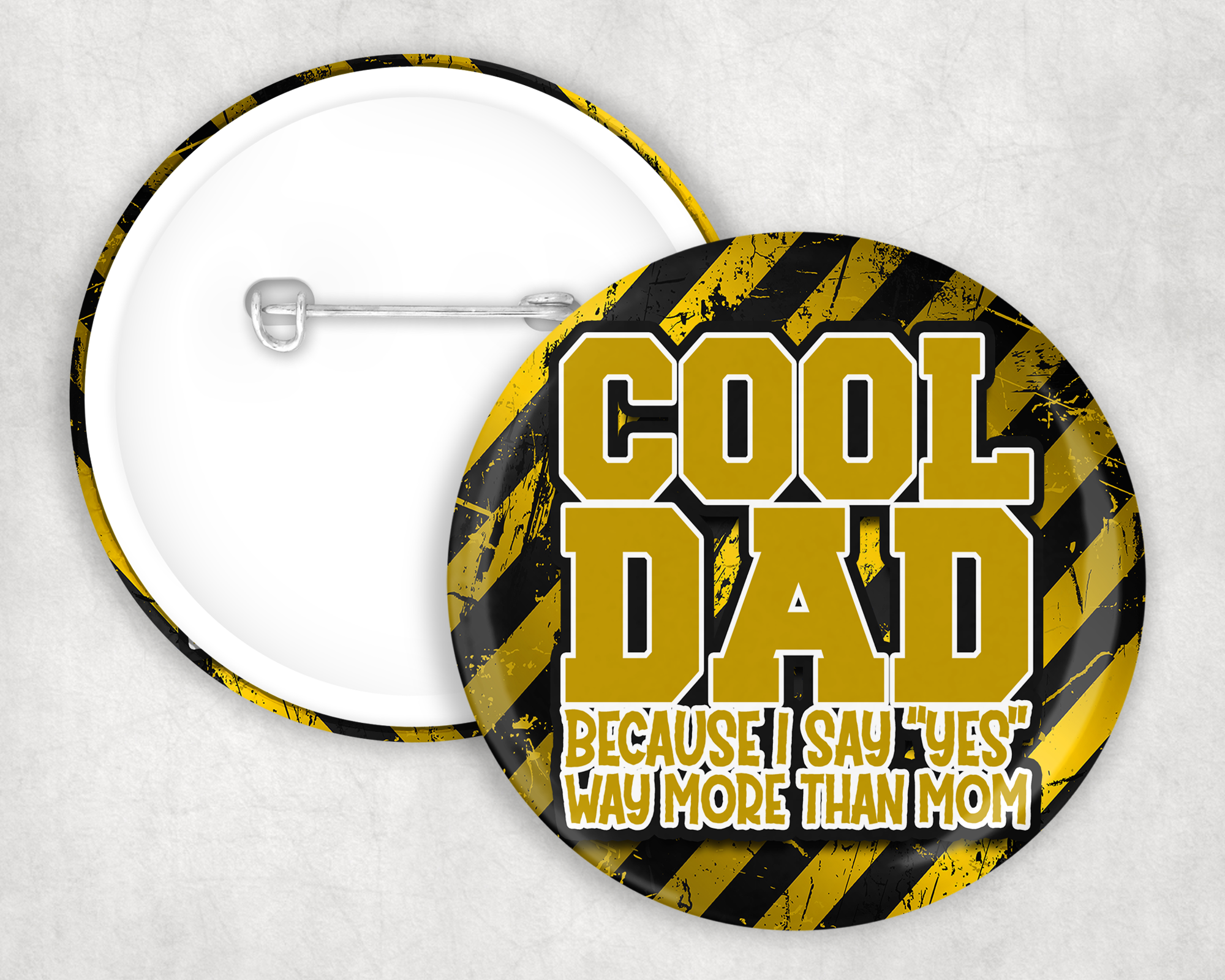 Cool Dad Button Mockup