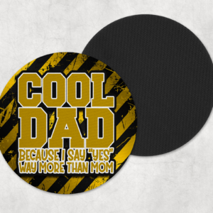Cool Dad Coasters Mockup